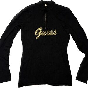 Guess Black and Gold Long Sleeve